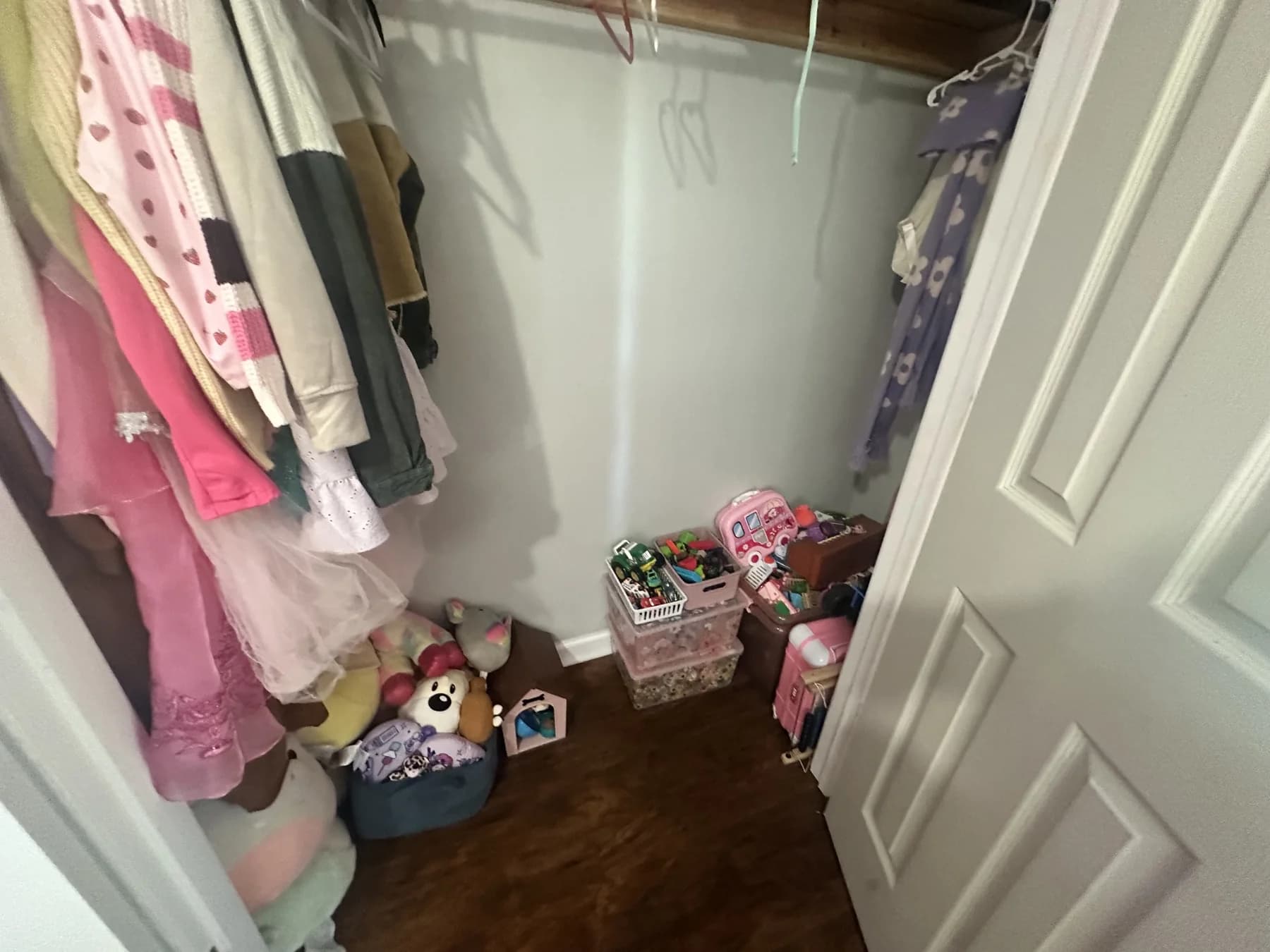 Kids closet reset after