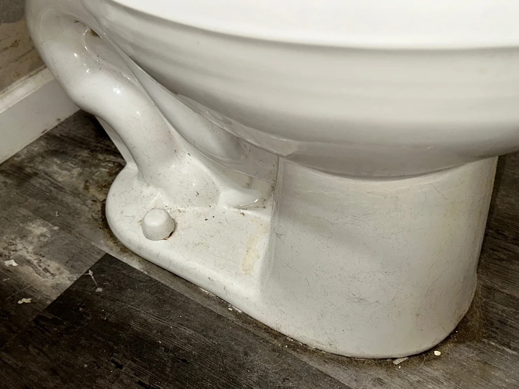 Toilet base detail before