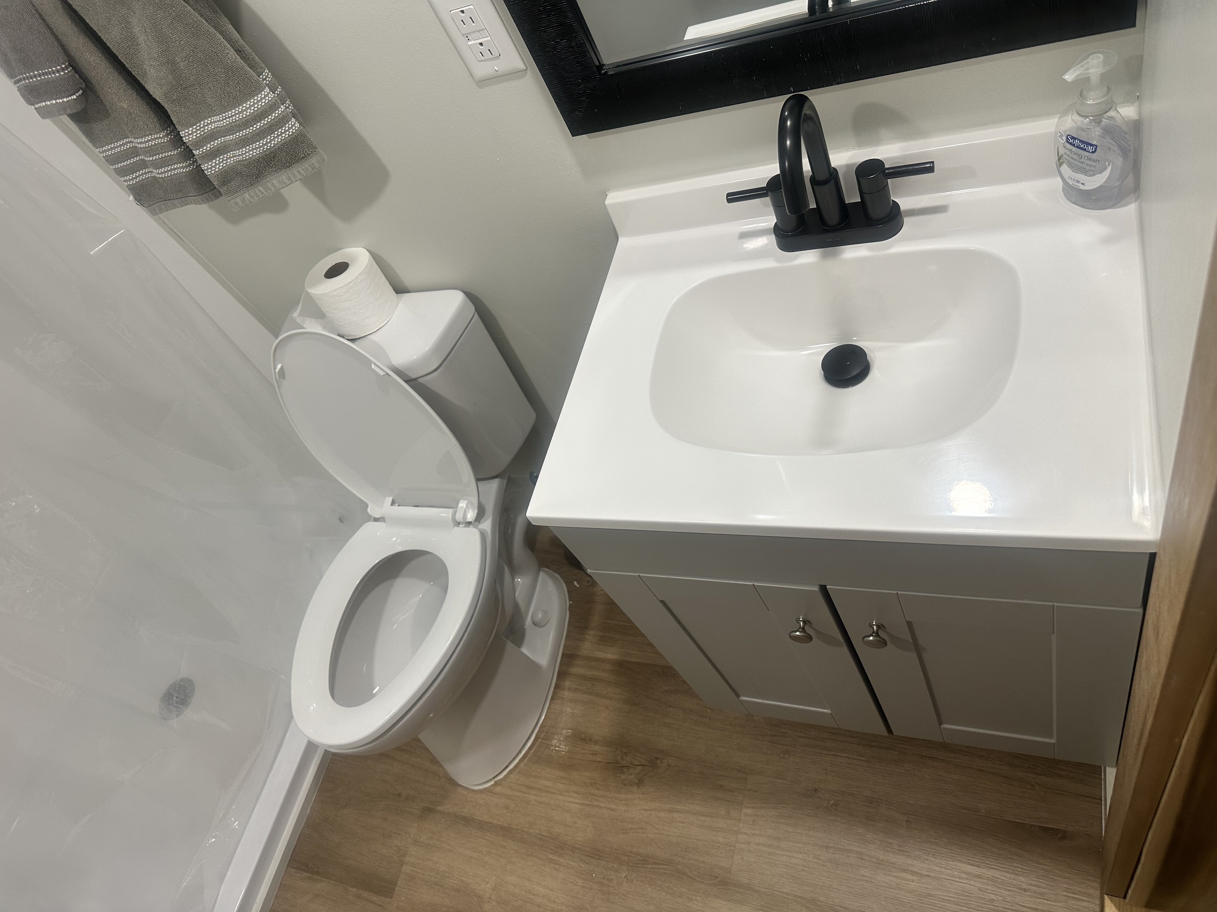 Clean bathroom after dependable household help